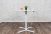 Classic 31" Round White Meeting Table w/ Pneumatic Lift