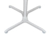 Classic 31" Round White Meeting Table w/ Pneumatic Lift