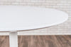 Classic 31" Round White Meeting Table w/ Pneumatic Lift