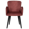 Elegant Cozy Office Chair in Merlot Suede