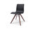 Modern Black Armless Office Chair with Walnut Legs (Set of 2)