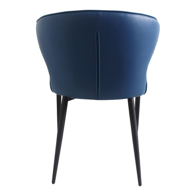 Stylish Glossy Blue Guest or Conerence Chairs (set of 2)