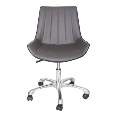 Glossy Gray Guest/Conference or Office Chair with Adjustable Height
