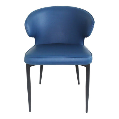 Stylish Glossy Blue Guest or Conerence Chairs (set of 2)