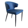 Stylish Glossy Blue Guest or Conerence Chairs (set of 2)