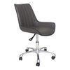 Glossy Gray Guest/Conference or Office Chair with Adjustable Height