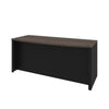 71" Double Pedestal Executive Desk in Antigua & Black
