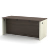 71" Executive Desk in White Chocolate & Antigua Finish