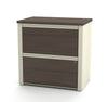 White & Antigua Desk/Hutch with Included Height-Adjustable Side