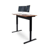 48" Wood Veneer Standing Office Desk w/ Pneumatic Lift