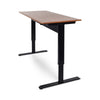 48" Wood Veneer Standing Office Desk w/ Pneumatic Lift