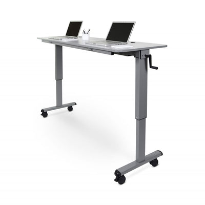 Modern 71" White Flip-Top Standing Office Desk or Workstation