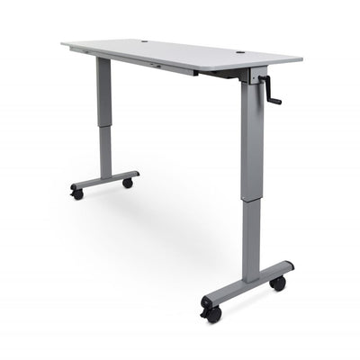 Modern 71" White Flip-Top Standing Office Desk or Workstation