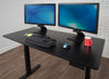 59" Standing Desk w/ Black Oak Veneer Top & Electric Height Adjustment