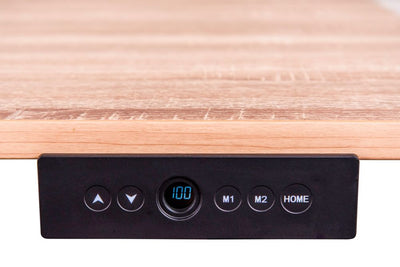 59" Standing Desk w/ White Oak Veneer Top, Electric Height Adjustment