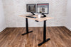 59" Standing Desk w/ White Oak Veneer Top, Electric Height Adjustment