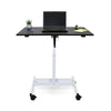 40" Mobile Single-Column Sit-Stand Workstation or Desk