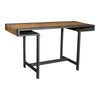 Modern Mango Wood and Black Iron Desk