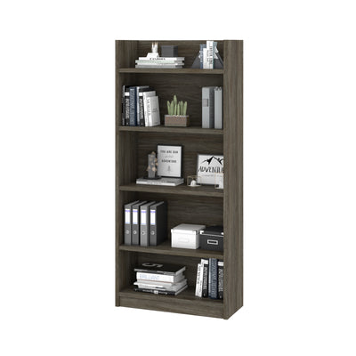 68" Open-top Bookcase in Walnut Gray