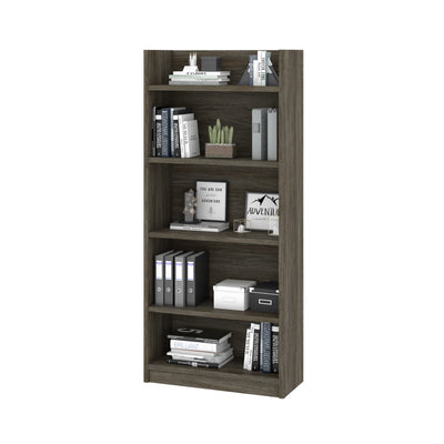 68" Open-top Bookcase in Walnut Gray
