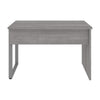 47" Refined Office Desk in Platinum Gray with U-Shaped Metal Leg