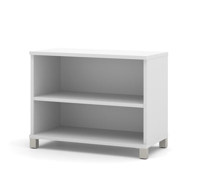 36" White Bookcase with Adjustable Shelf