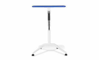 Sit or Stand Adjustable Office Desk in Blue, Red, Orange, or Green