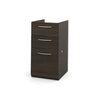 Dark Chocolate Pedestal (Under Desk)
